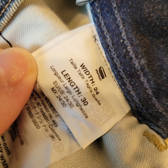 NWT G-Star Restored Denim Lynn mid skinny jeans size W24/L30 - Picture 14 of 16